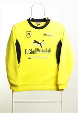 Vintage Puma Sportswear Crewneck Logo Sweatshirt Yellow