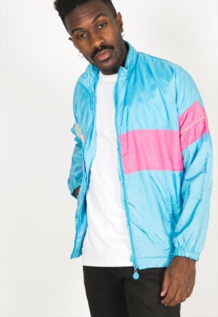 VINTAGE 80S USA ADIDAS SHELL SPORT JACKET / S0249