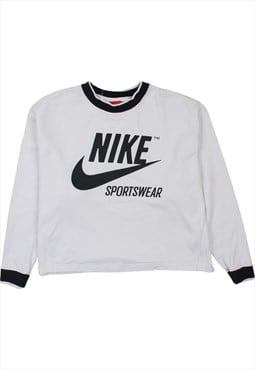 Vintage 90's Nike Sweatshirt Spellout Center Middle Swoosh