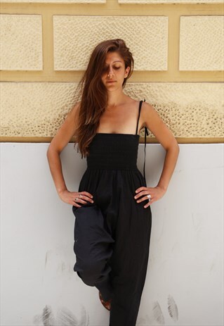 VINTAGE JUMPSUIT BLACK WOMENS
