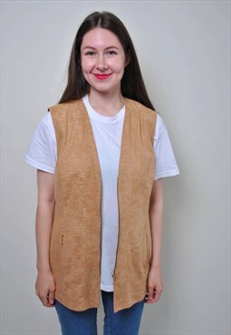 Snake pattern vest, vintage sleeveless blouse