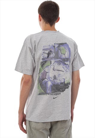 VINTAGE NIKE T SHIRT TEE 90S GREY