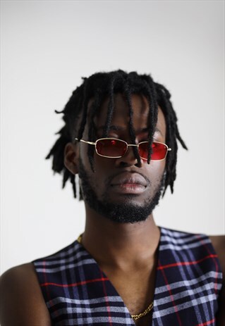 RED SUMMER OG 90S Y2K SLIM SUNGLASSES SHADES