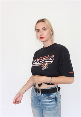 VINTAGE 90S BENGALS USA REEBOK FOOTBALL T-SHIRT