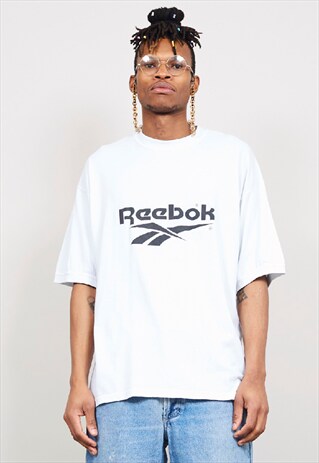 VINTAGE 80'S REEBOK OVERSIZED WHITE T-SHIRT