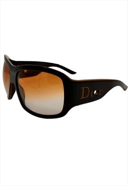 Christian Dior Sunglasses Oversized Square Brown Orange