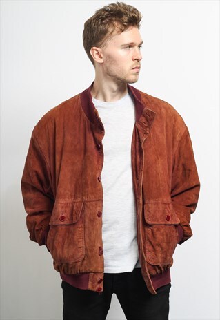 VINTAGE SUEDE BOMBER JACKET