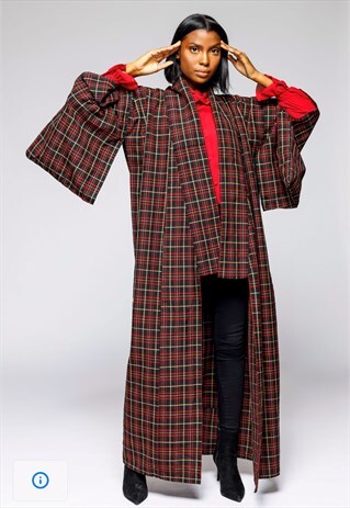CHECKERED KIMONO