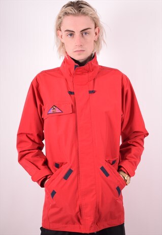 MENS VINTAGE JACKET XS RED 90S