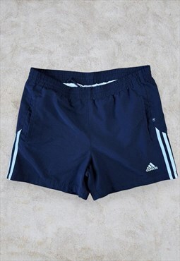 Vintage Adidas Blue Shorts Gym Sports Striped Men's Medium