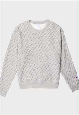 Y2k Authentic Champion Grey Long Sleeve Sweatshirt