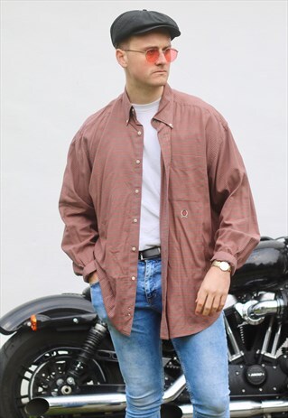 TOMMY HILFIGER USA FIREBRICK TATTERSALL CHECK SHIRT