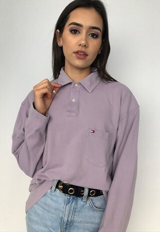 VINTAGE 90S TOMMY HILFIGER LONG SLEEVE POLO RUGBY SHIRT