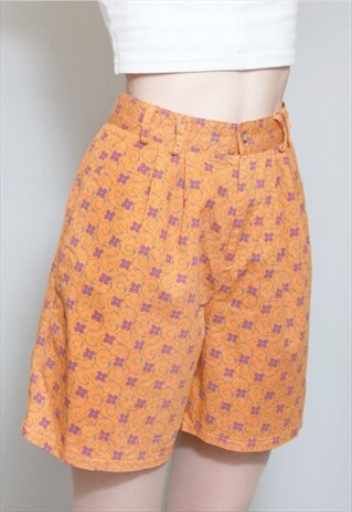 VINTAGE 1990'S HIGH WAISTED FLORAL PRINT SHORTS