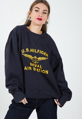 VINTAGE 90'S TOMMY HILFIGER SWEATSHIRT / S3449
