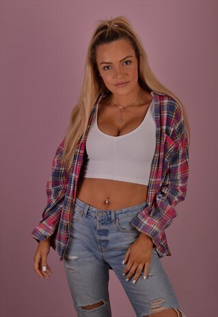 CHECK FLANNEL SHIRT GRS726