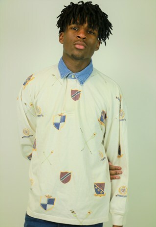 VINTAGE THICK CHAPS RALPH LAUREN POLO-SHIRT
