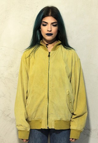 VINTAGE CENTURY FOX BOMBER SUEDE JACKET A245
