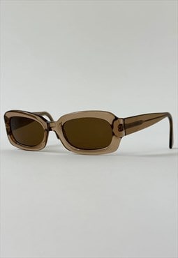 Giorgio Armani Sunglasses Vintage Rectangle Brown