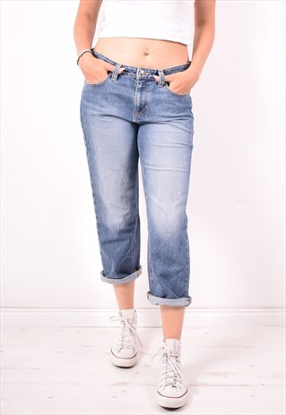 TOMMY HILFIGER WOMENS VINTAGE JEANS W32 L25 BLUE 90S