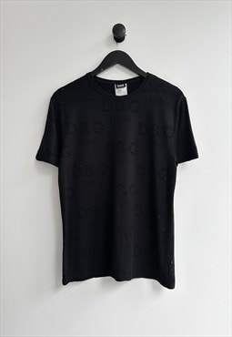 Vintage Y2K Dolce & Gabbana D&G Monogram Tee Shirt