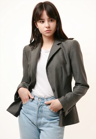 90S VINTAGE EMPORIO ARMANI WOOL BLAZER JACKET 886
