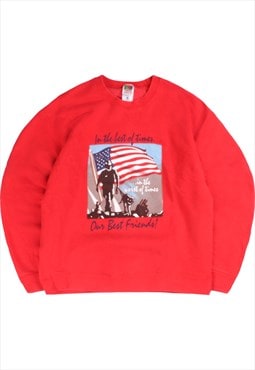 Fruit of the Loom  America Heavyweight Crewneck Sweatshirt L