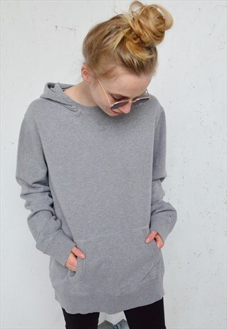 GREY VINTAGE 90S HOODIE