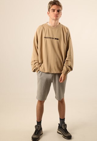 VINTAGE REEBOK EMBROIDERED SPELL OUT SWEATSHIRT