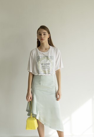 BISCOTTI PRINT T-SHIRT(SEAFOAM GREEN)
