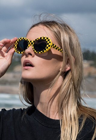 COBAIN SUNGLASSES CHECK YELLOW/BLACK