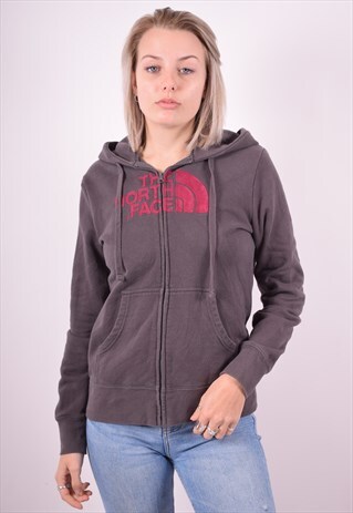 THE NORTH FACE WOMENS VINTAGE HOODIE JACKET MEDIUM BROWN 90'