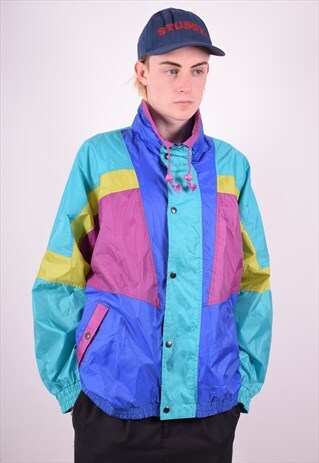 MENS VINTAGE JACKET LARGE MULTI 90S