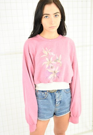 VINTAGE RE-WORKED CROPPED SWEATER