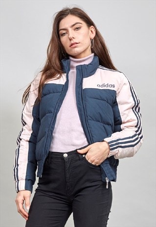 adidas puffer jacket pink