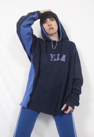 fila blue hoodie