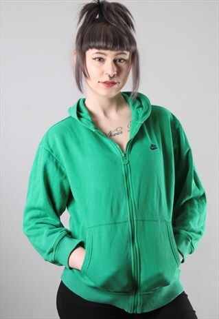 VINTAGE NIKE ZIP UP HOODIE MEDIUM