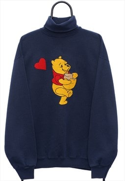 Vintage 90s Winnie The Pooh Navy Sweatshirt Mens