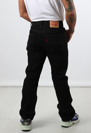 VINTAGE LEVIS 501 BLACK DENIM JEANS