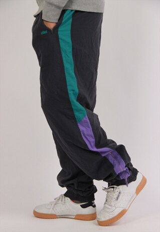 VINTAGE PATTERNED SHELL TRACKSUIT BOTTOMS