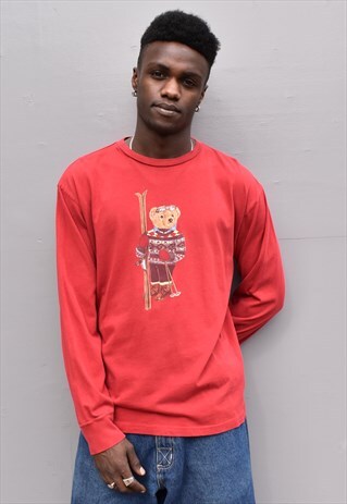 VINTAGE 90S POLO BEAR RALPH LAUREN T-SHIRT