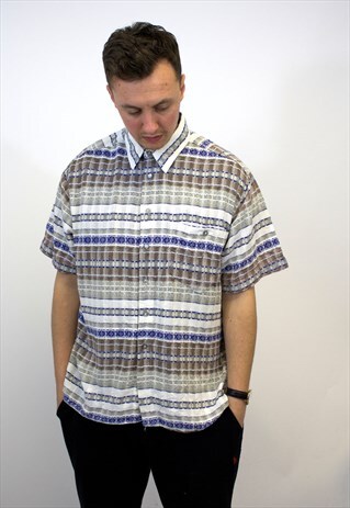 VINTAGE AZTEC FLANNEL SHIRT