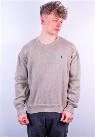 VINTAGE RALPH LAUREN SWEATSHIRT IN BEIGE