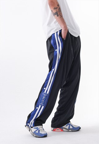 VINTAGE POLO RALPH LAUREN TRACKSUIT BASKETBALL PANTS BLUE