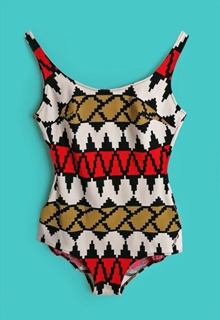 BENGER RIBANA VINTAGE 1960'S RETRO SWIMSUIT ONE-PIECE