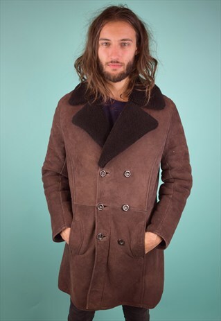 VINTAGE 90'S SHEARLING COAT