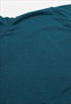 WOMEN'S ESSENTIAL JUMPER PULLOVER SWEATER - TEAL BLUE