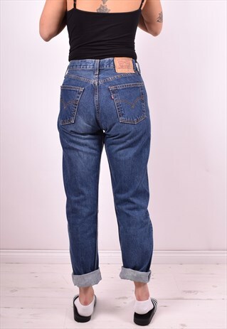 LEVI'S 510 WOMENS VINTAGE JEANS W29 L32 BLUE 90'S
