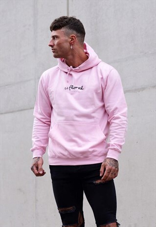 CENTRE LOGO PULLOVER HOODY - PINK