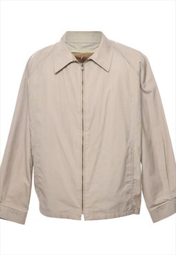 Beyond Retro Vintage London Fog Beige Zip-Front Jacket - XL